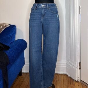 Express brand mid-rise boyfriend jeans size 00